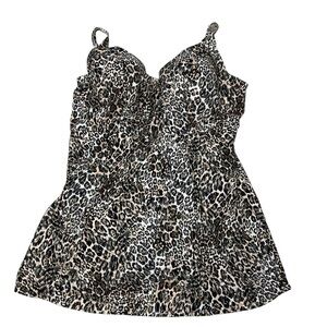 Swimsuits for All One Piece Swim Dress Animal Print Plus Size